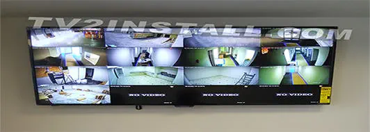Monitor de videovigilancia instalado